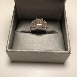 7.18 ct moissanite 14k white gold engagement 6